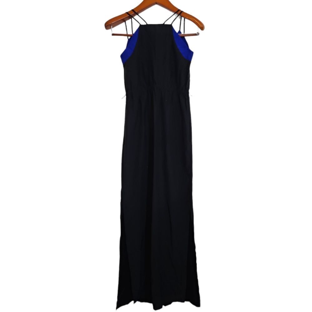 Barneys New York Black Silk Maxi Dress Size XS - Picture 2 of 10